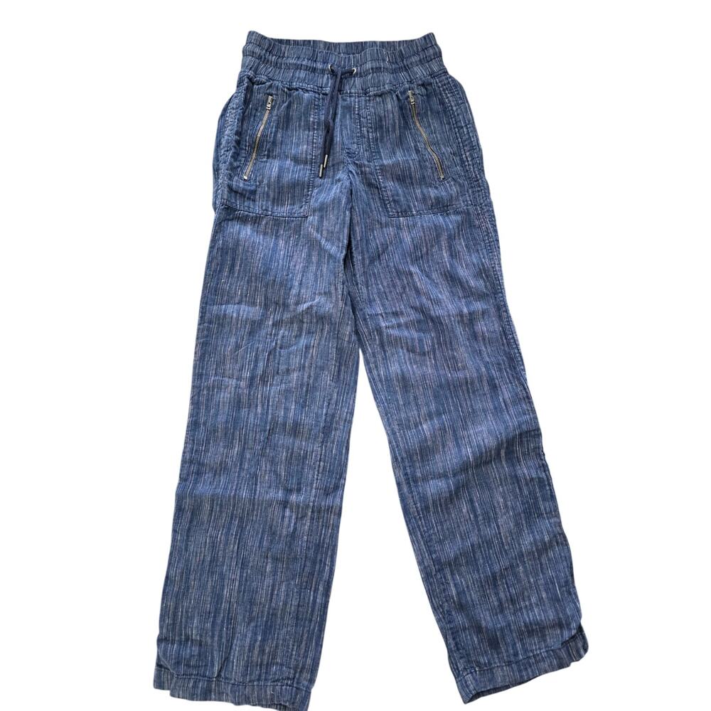 Athleta Cabo Linen Pants Blue Size 4